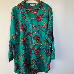 Vtg Gold label Victoria Secret Silk Robe